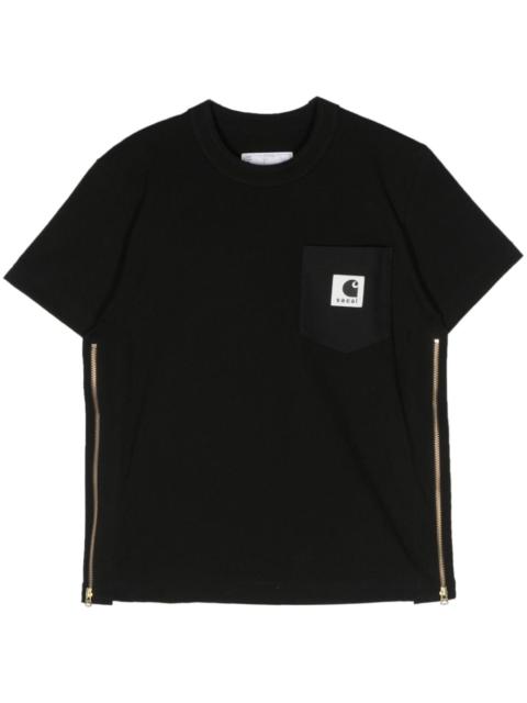 logo-patch cotton T-shirt