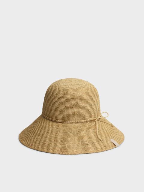 Crochet Raffia Bucket Hat