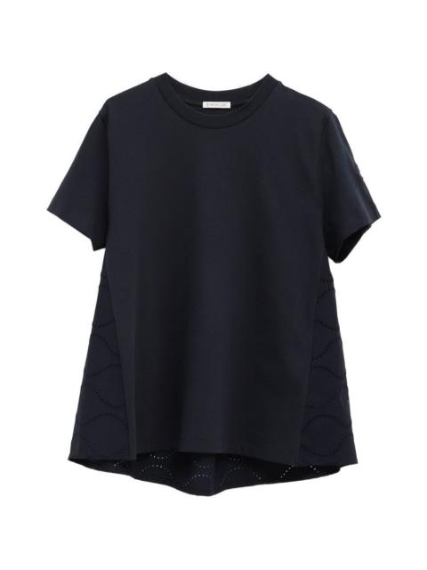 eyelet short-sleeve t-shirt