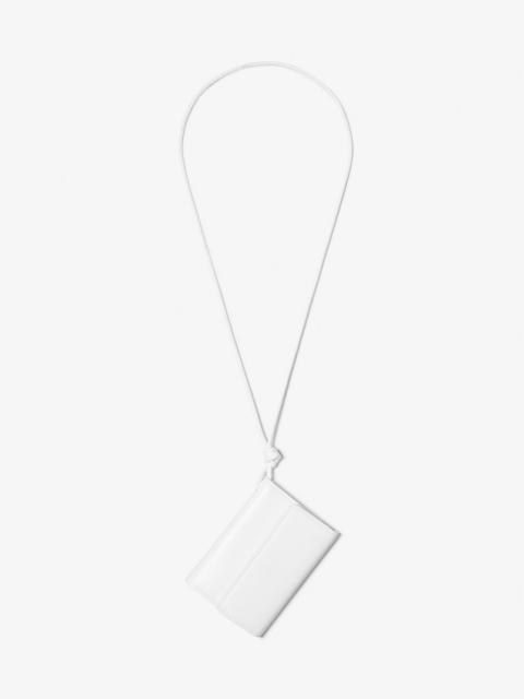 Leather Card Holder Necklace