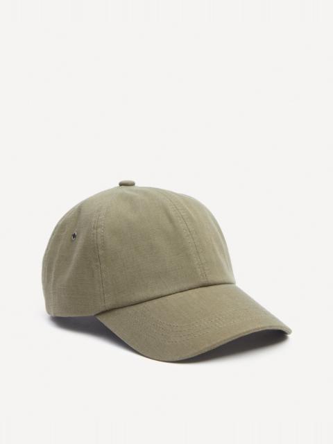 Beige Linen Cap