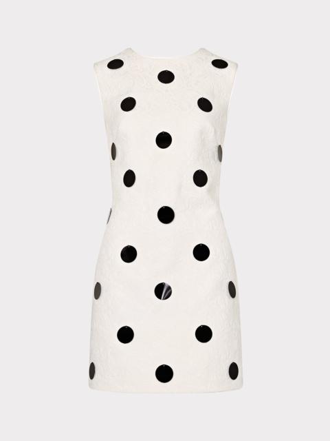 Ivette Polka Dot Pailette Mini Dress