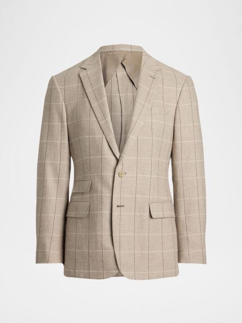 Men's Kent Wool, Silk, and Cashmere Check Sport Coat