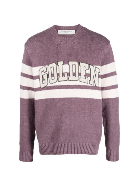ribbed-knit crew neck sweatshirt