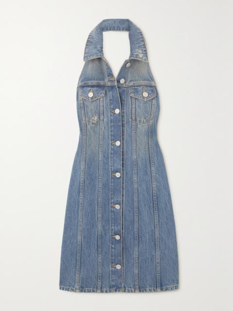 Denim Halterneck Dress