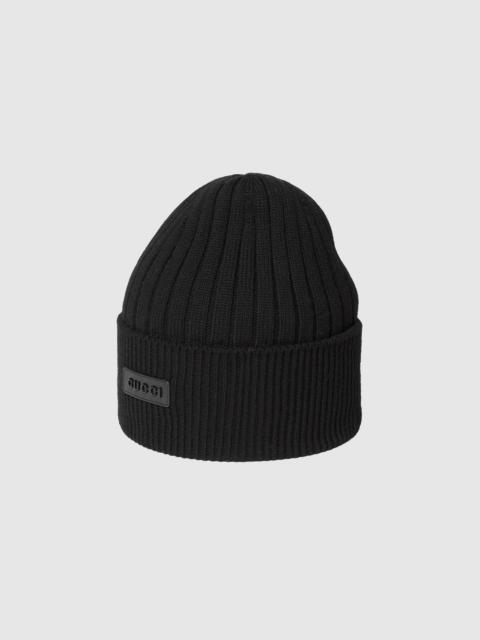 Wool hat with logo