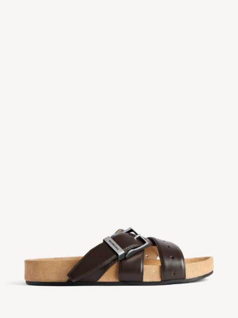 Men's Belt Mule in Moka