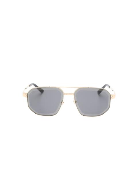 geometric-frame sunglasses
