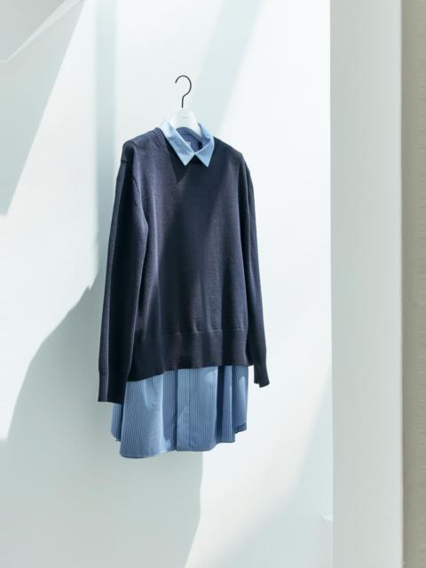 Poplin x Cotton Knit Dress