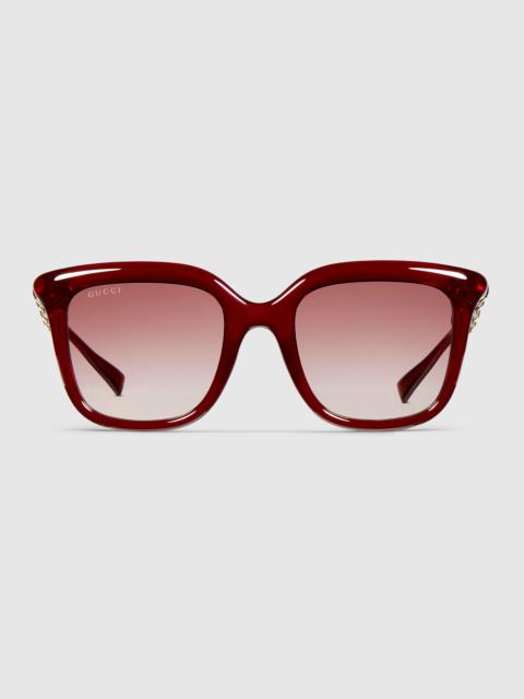 Square frame sunglasses