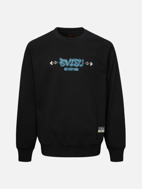 WHEEL OF WISDOM AND KAMON PRINT RELAX FIT SWEATSHIRT