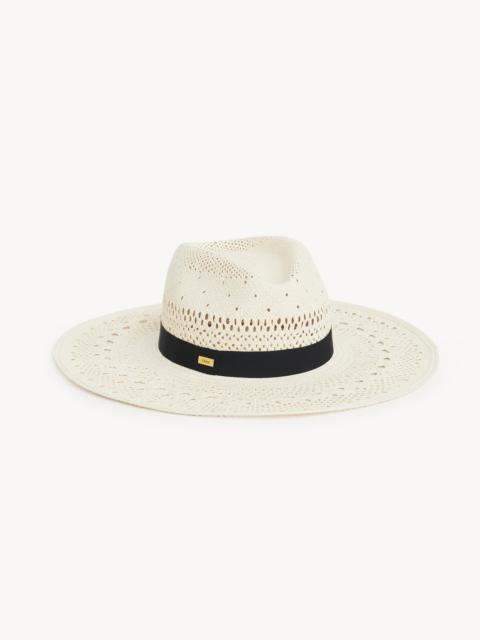 THE CHLOÉ PANAMA HAT IN PALM STRAW