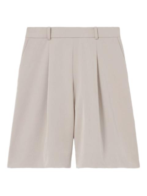 pleated bermuda shorts