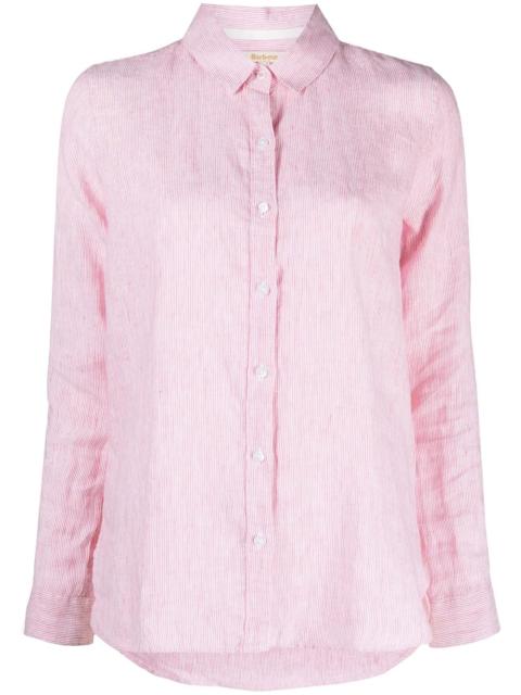 long-sleeve buttoned shirt