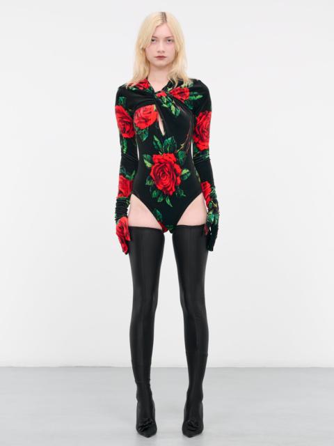 Rose Velvet Bodysuit