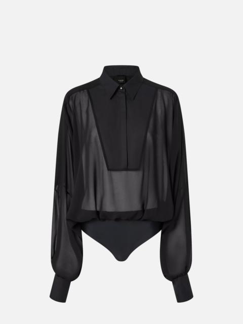 CHIFFON BLOUSE BODYSUIT