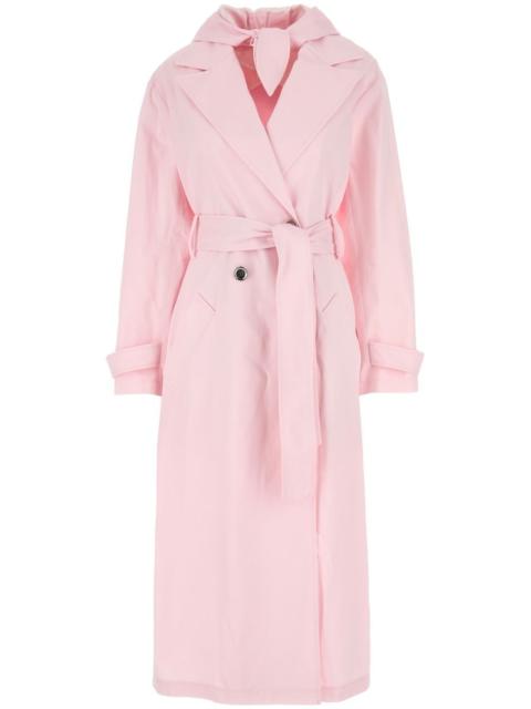 hooded trench coat