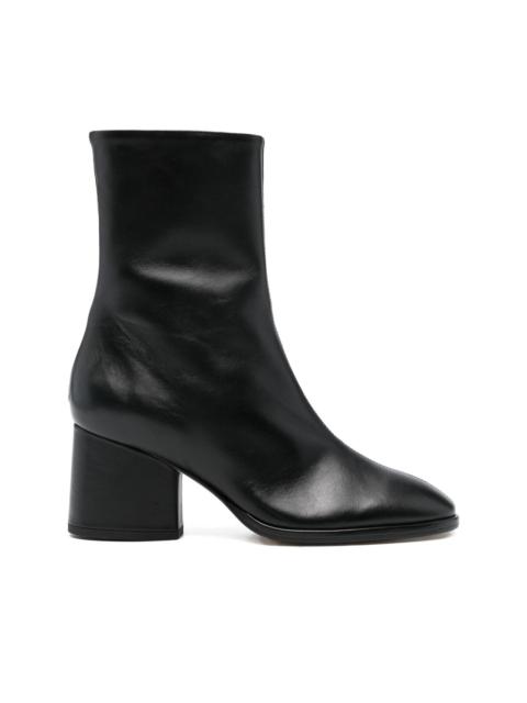 65mm leather ankle boots