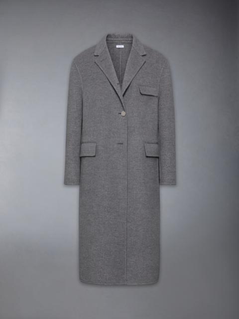 UNCONSTRUCTED BOILED WOOL CHESTERFIELD OVERCOAT