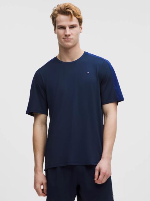 UV-Protective Mesh Panelled Tennis Shirt