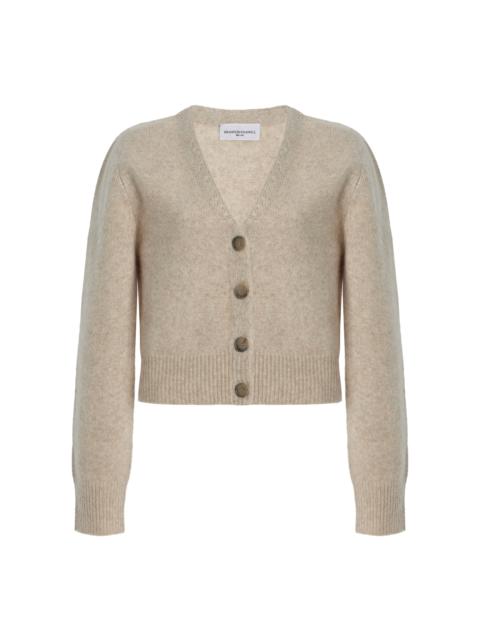 The Sloane Cashmere-Silk Cardigan taupe