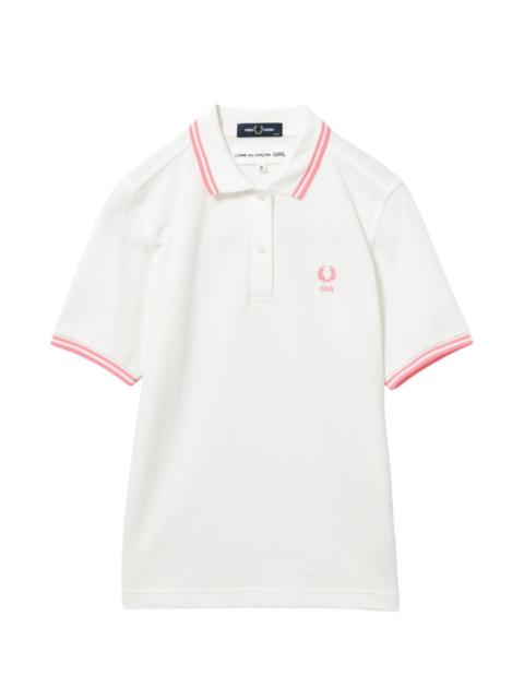 embroidered-logo polo shirt