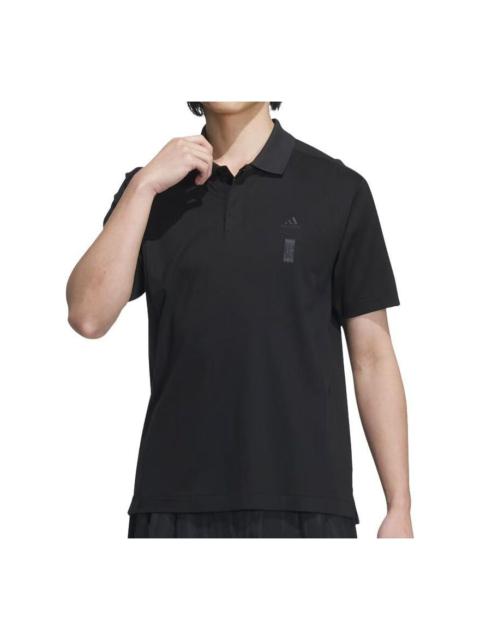 adidas Wuji Must Polo Shirt Asia Sizing 'Black' JE6665