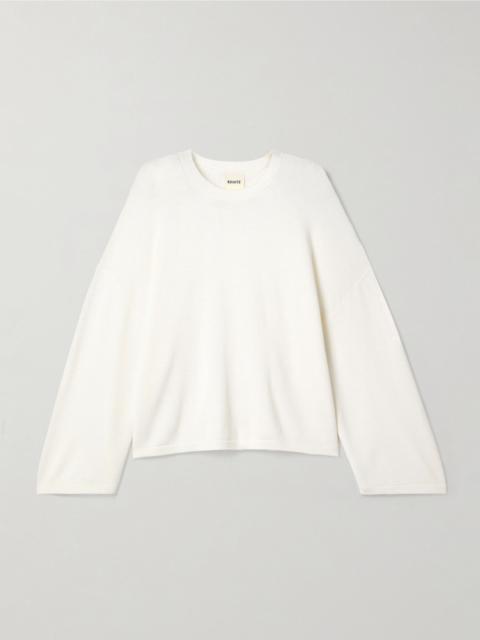 Darcy merino wool sweater White