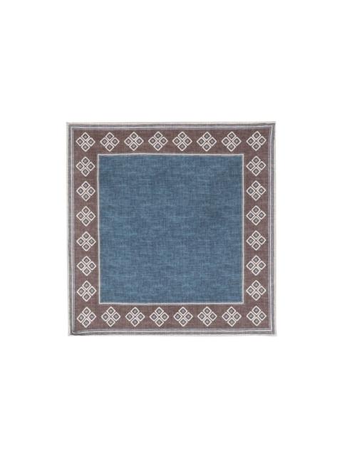 silk mix-print scarf