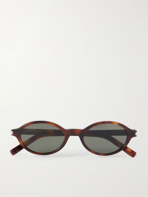 Jeanne oval-frame tortoiseshell acetate sunglasses Tortoiseshell