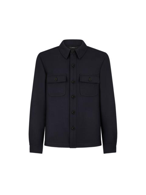 LIGHT WOOL CHEST POCKET OUTERSHIRT