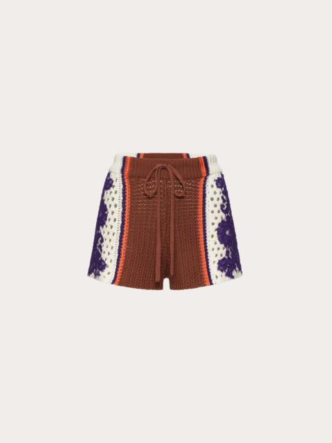 COTTON AND LACE SHORTS