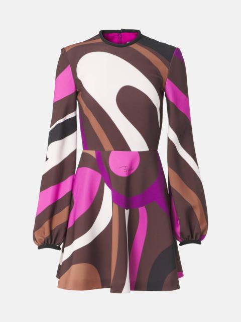 Marmo cady minidress