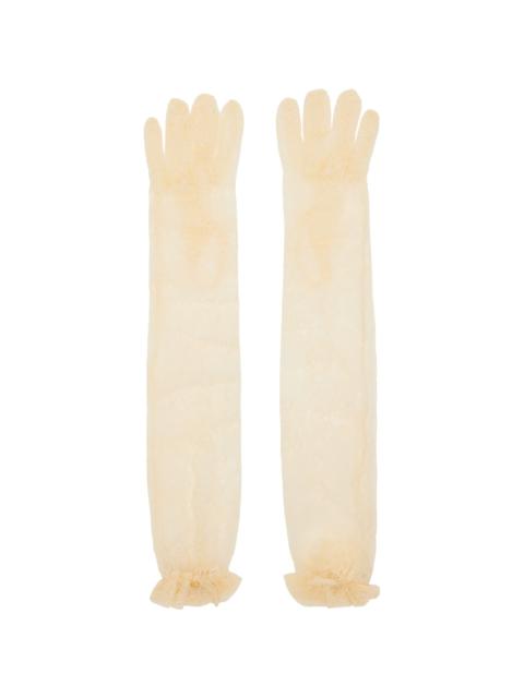 Off-White Lace Gloves