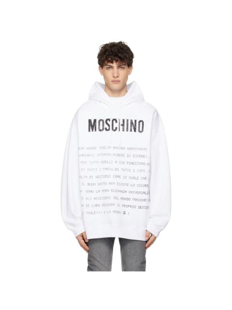 White Message Hoodie