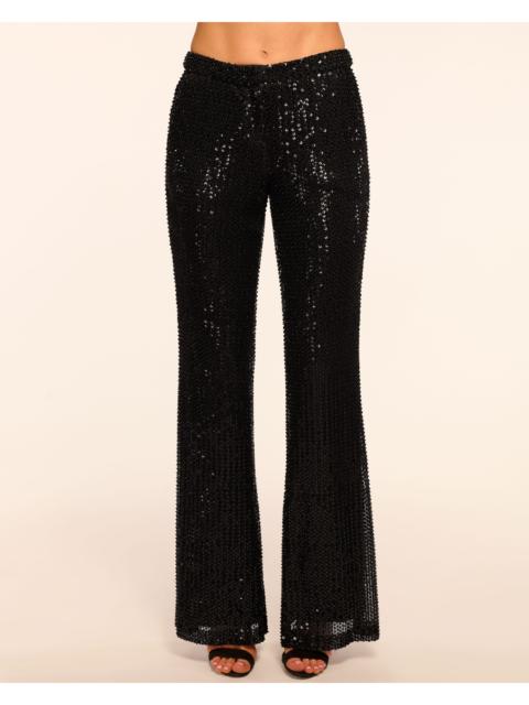 Olivian Beaded Sequin Flare Pant