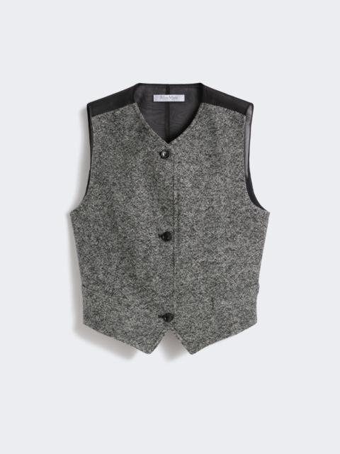 BEATO Wool and silk tweed gilet