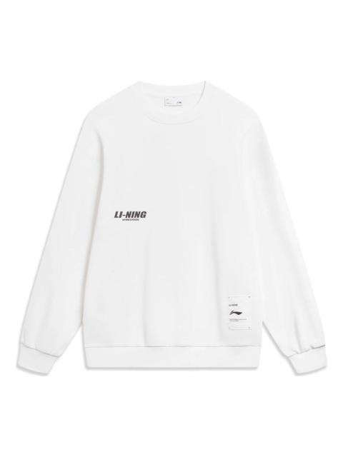 Li-Ning Anything Is Possible Graphic Sweatshirt 'White' AWDT683-1