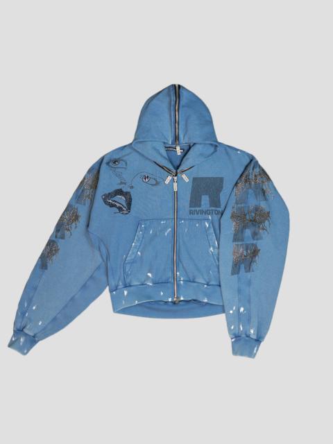 EYES WIDE OPEN ROSE ZIP HOODIE