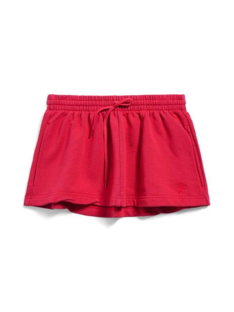 Women's Lion Football Shorts Mini Skirt in Red