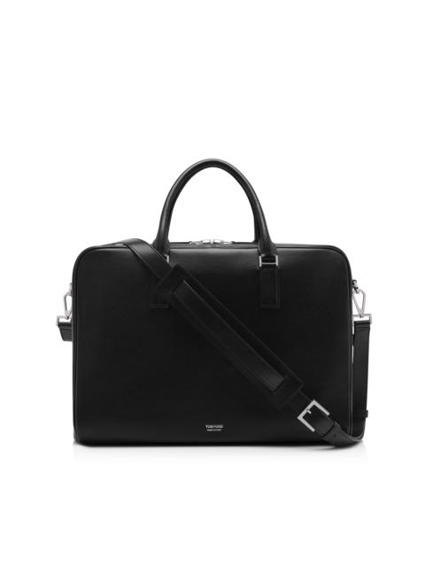 GRAIN LEATHER MINIMAL BRIEFCASE