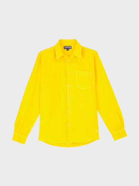 MEN LINEN SHIRT SOLID