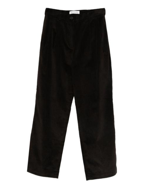 corduroy straight-leg trousers