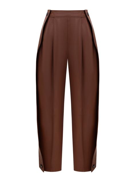 LUNA LEATHER BARREL PANT