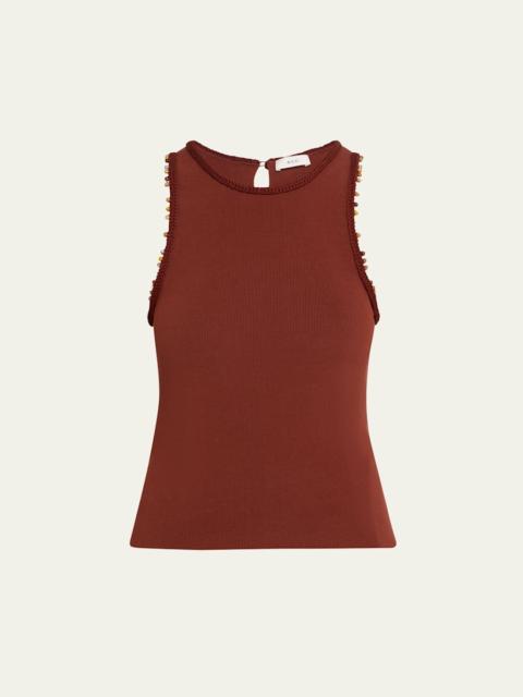 Nelly Bead-Trim Tank Top