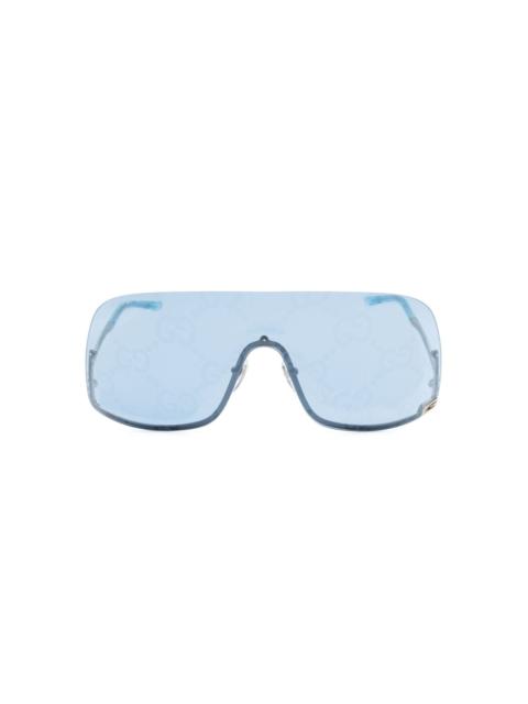 oversized retro-frame sunglasses