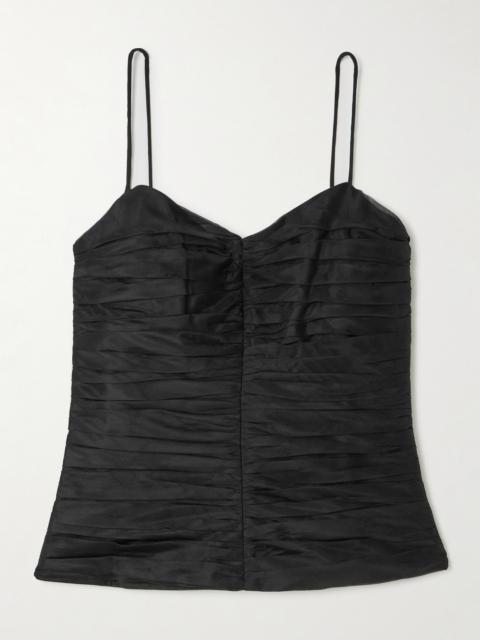 Gia Ruched Crepe Top