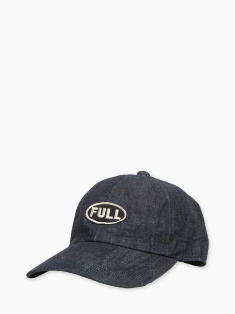 FULLCOUNT 6770-26 BLACK FULL WAPPEN DENIM CAP INDIGO