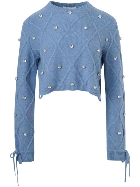 crystal-embellished jumper