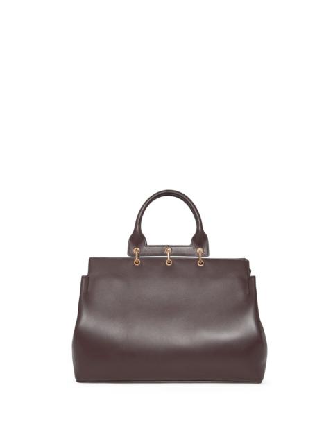 Large Amethyst Bag in Bordeaux Nappa Leather